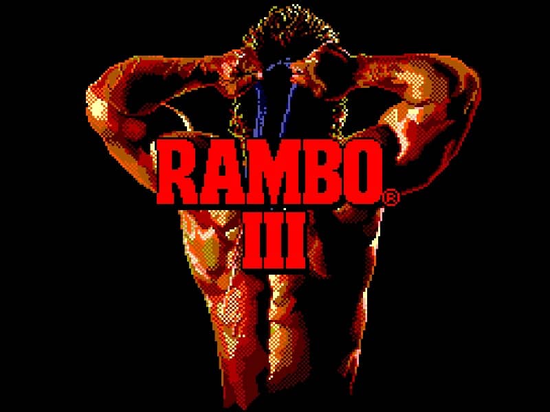 Rambo III cover art for Master System