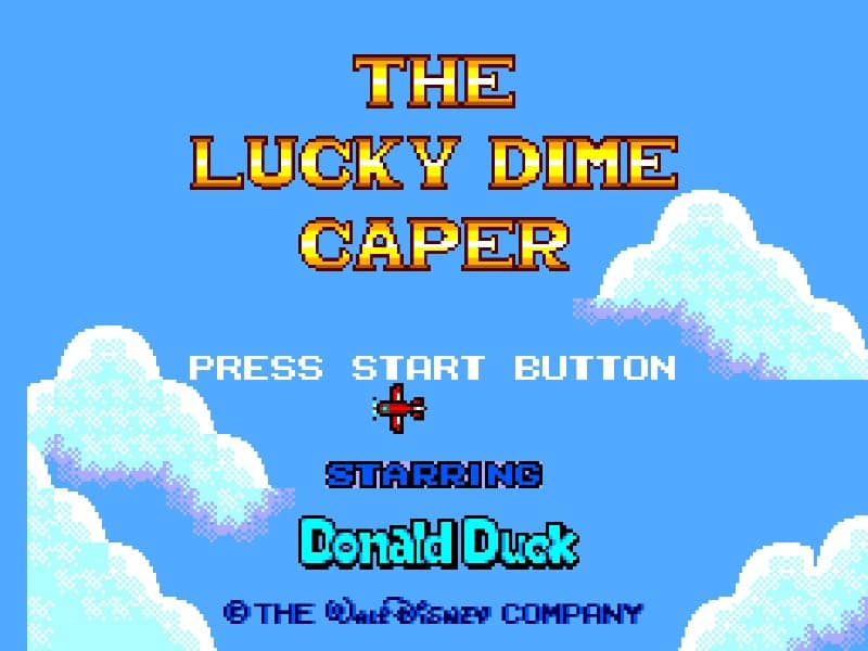 The Lucky Dime Caper Starring Donald Duck cover art for Master System