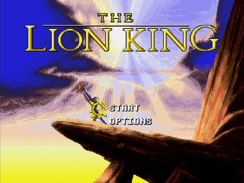 The Lion King cover art for Genesis