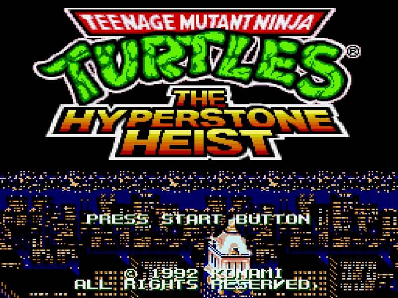TMNT - The Hyper Stone Heist cover art for Genesis