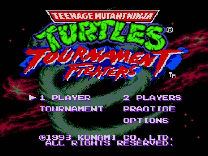 TMNT - Tournament Fighters cover art for Genesis
