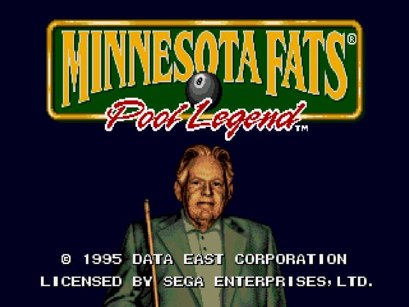 Minnesota Fats Pool Legend cover art for Genesis
