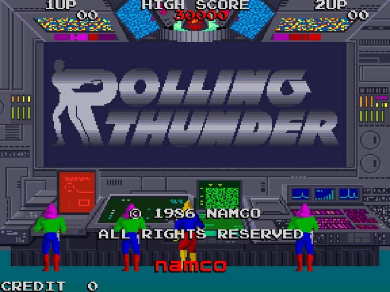 Rolling Thunder cover art for Arcade