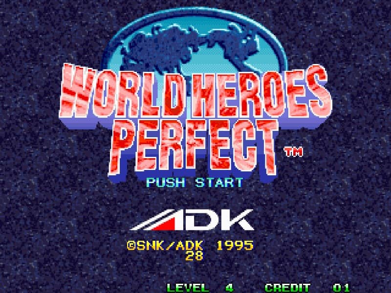 World Heroes Perfect cover art for Arcade