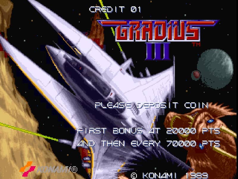 GRADIUS III cover art for Arcade