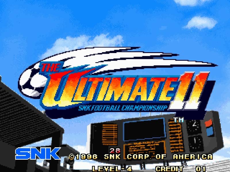 The Ultimate 11 - SNK Football Championship cover art for Arcade