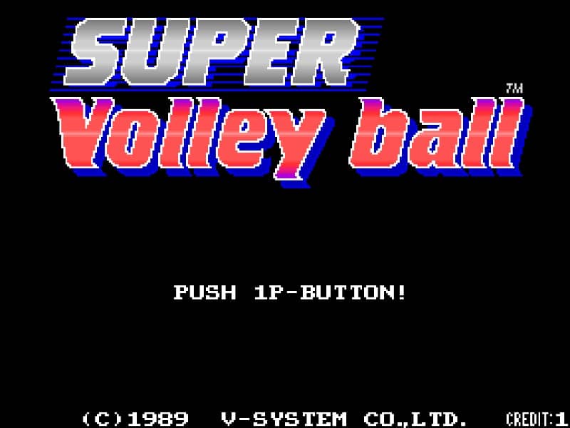 Super Volley Ball cover art for Arcade
