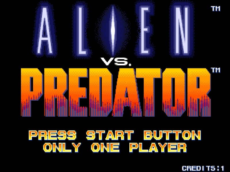 Alien vs Predator cover art for Arcade
