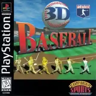 3D Baseball cover art for PlayStation 1