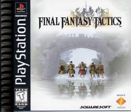 Final Fantasy Tactics cover art for PlayStation 1