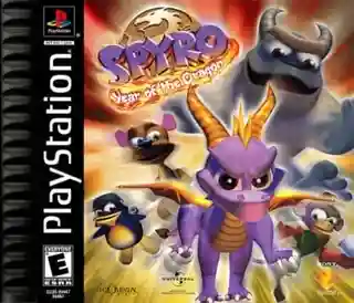 Spyro 3: Year of the Dragon cover art for PlayStation 1