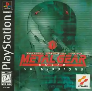 Metal Gear Solid: VR Missions cover art for PlayStation 1