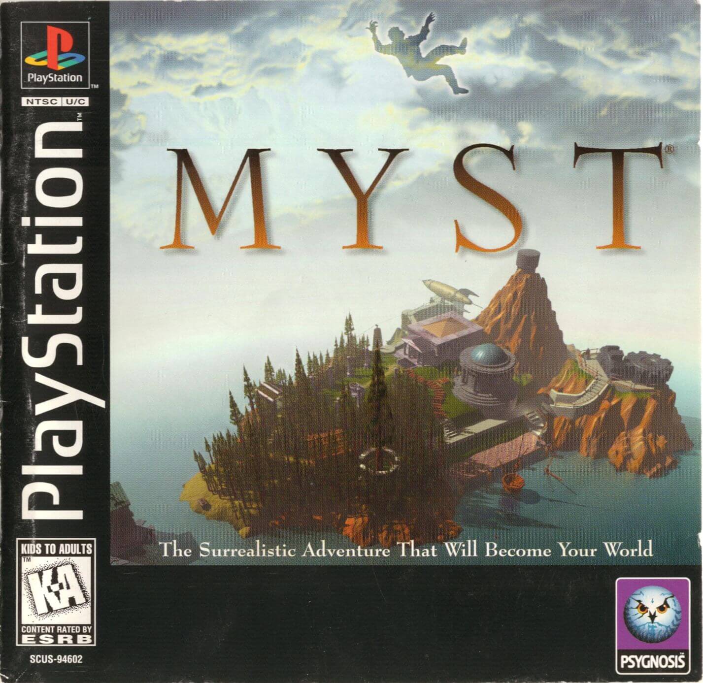Myst cover art for PlayStation 1