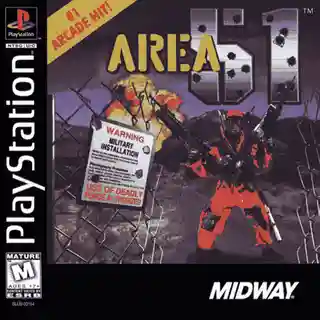 Area 51 cover art for PlayStation 1