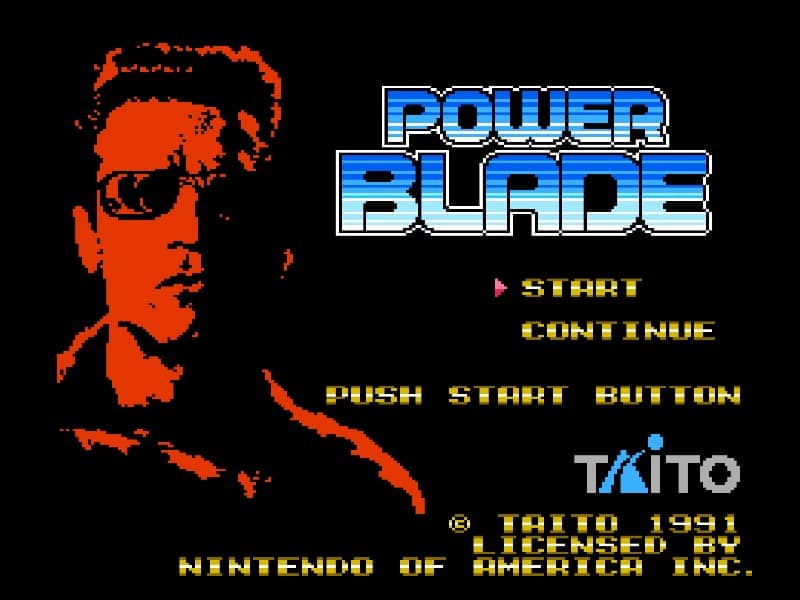 Power Blade cover art for Famicom