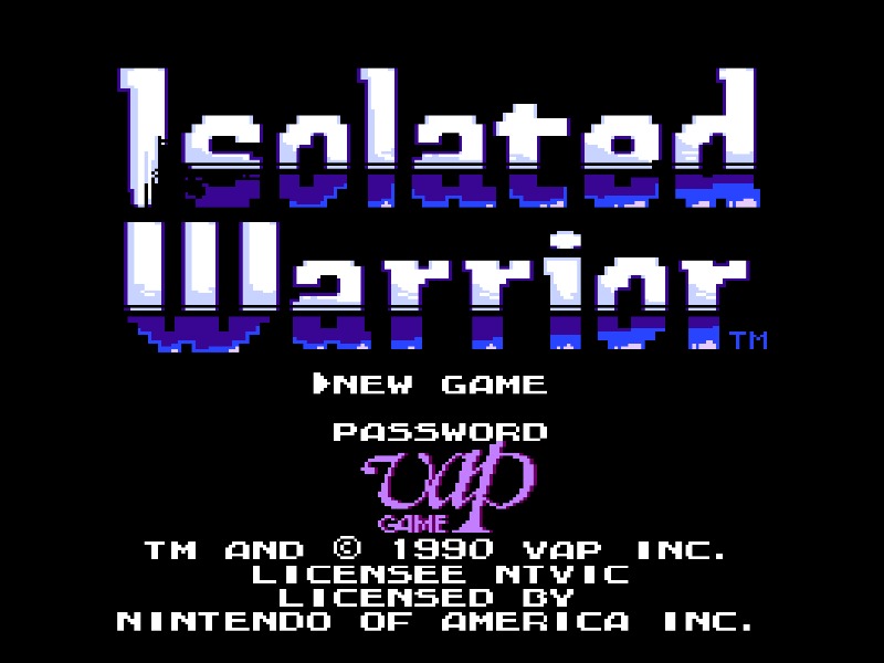 Isolated Warrior cover art for Famicom