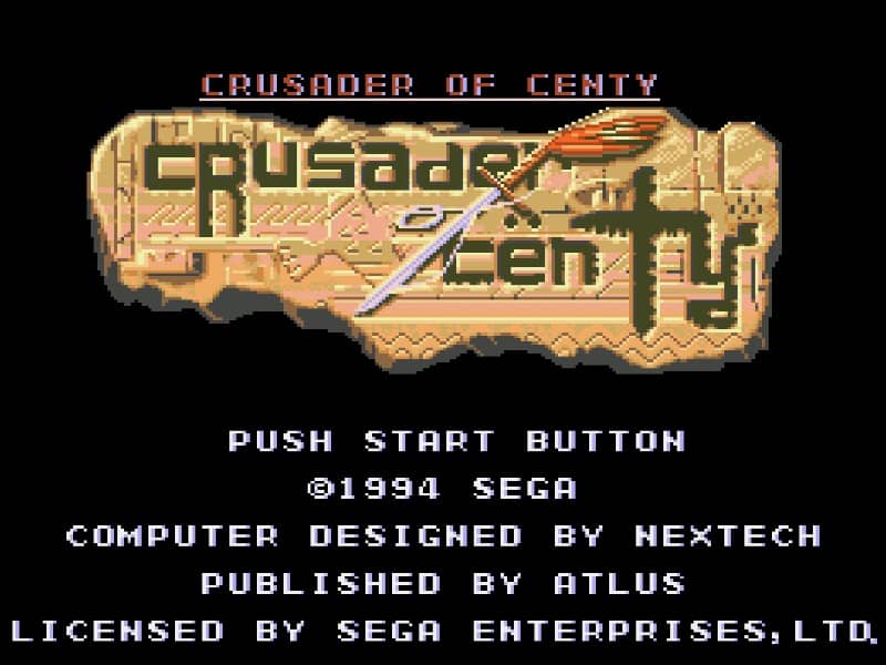 Crusader of Centy cover art for Genesis