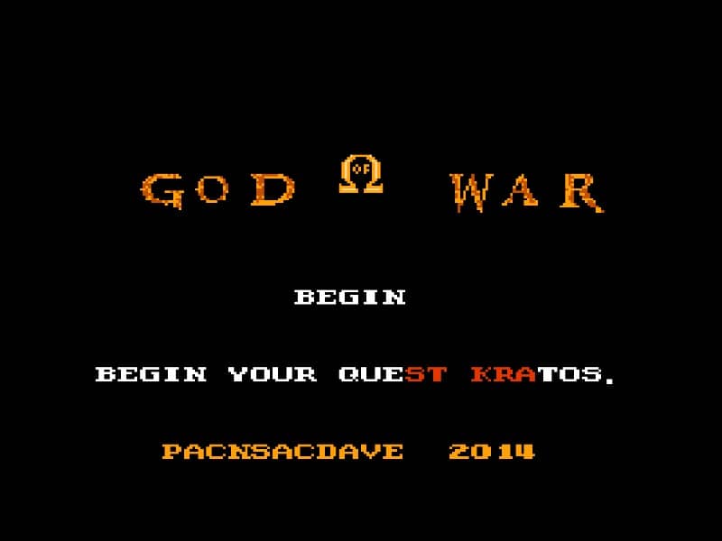 God of War cover art for Famicom