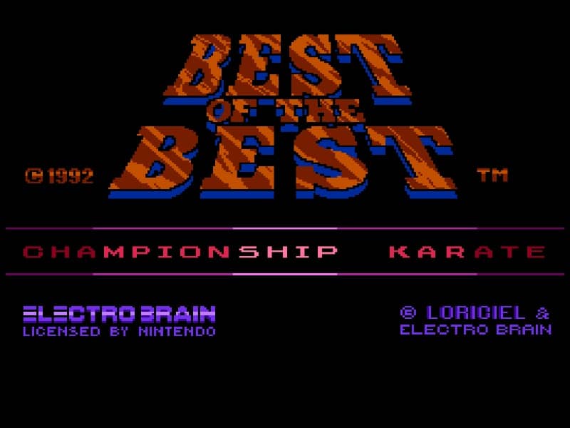 Best of the Best cover art for Famicom