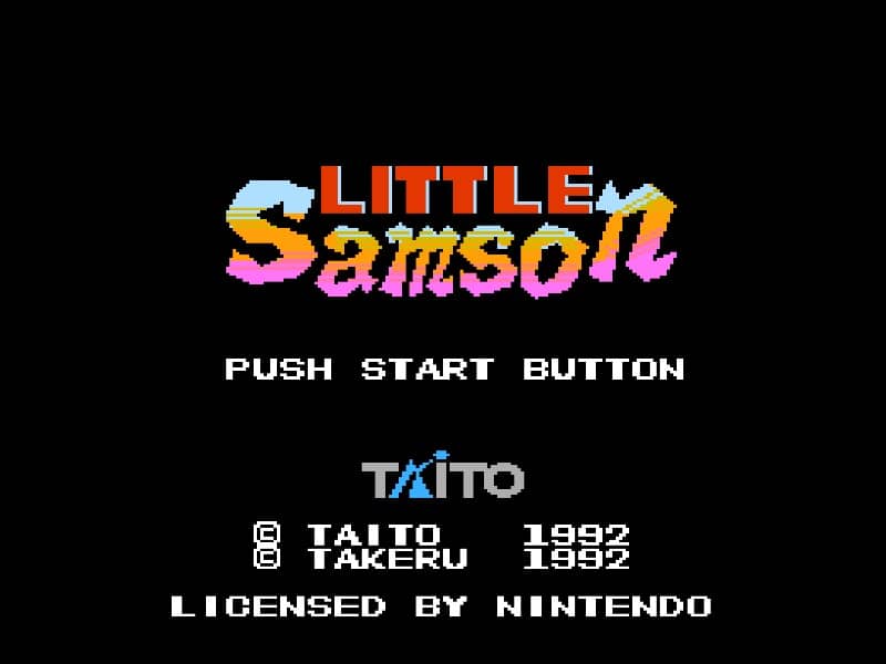 Little Samson cover art for Famicom