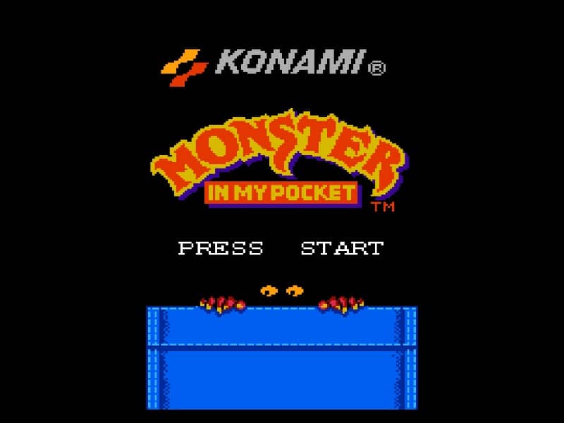 Monster in My Pocket cover art for Famicom
