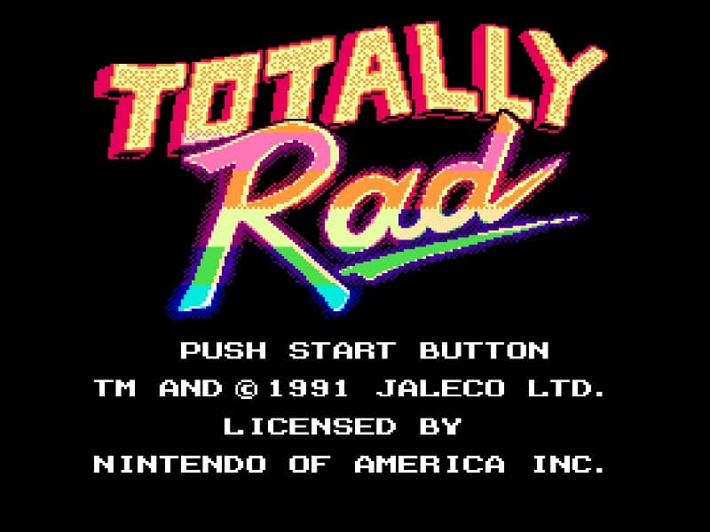 Totally Rad cover art for Famicom