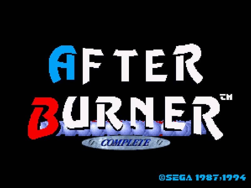 After Burner Complete cover art for Sega 32X