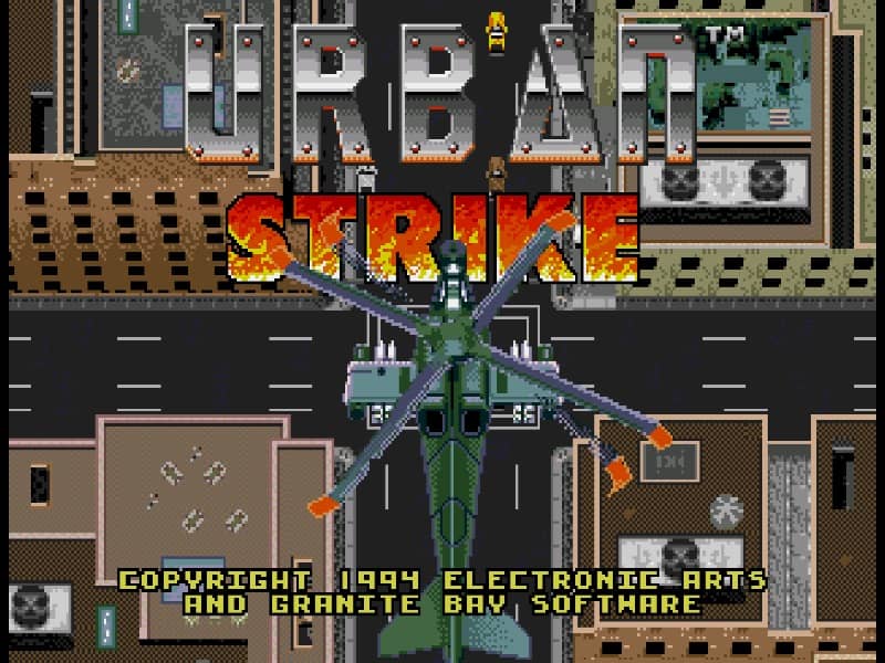 Urban Strike cover art for Genesis