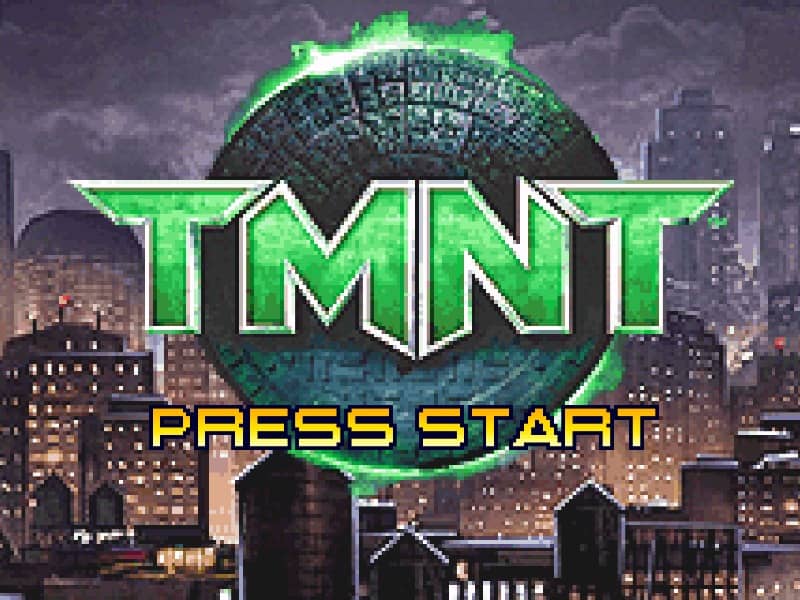 TMNT cover art for Game Boy Advance