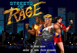 Streets of Rage cover art for Genesis