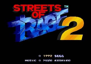 Streets of Rage 2 cover art for Genesis