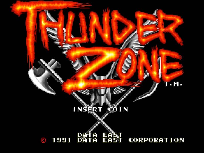 Thunder Zone cover art for Arcade