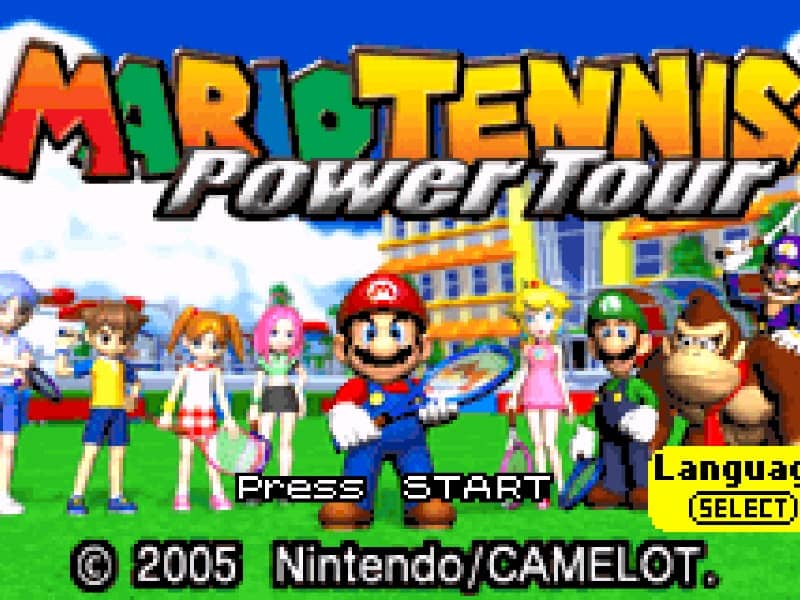 Mario Tennis - Power Tour cover art for Game Boy Advance