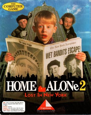 Home Alone 2: Lost in New York cover art for DOS