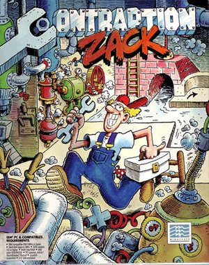 Contraption Zack cover art for DOS