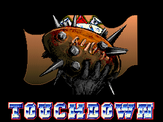 Blood Bowl cover art for DOS