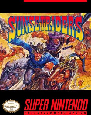 Sunset Riders cover art for Super Famicom