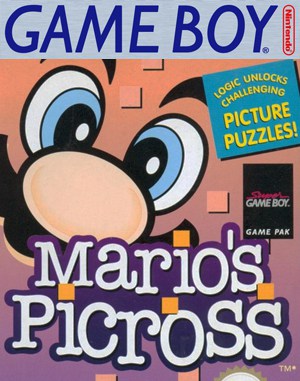 Mario’s Picross cover art for Game Boy