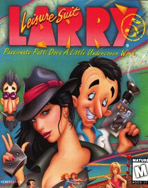 Leisure Suit Larry 5: Passionate Patti Does a Little Undercover Work cover art for DOS