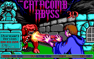 The Catacomb Abyss cover art for DOS