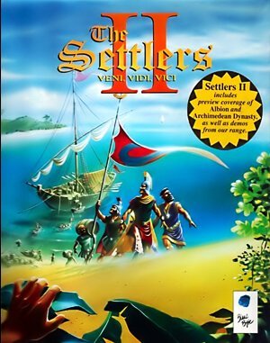 The Settlers II: Veni, Vidi, Vici cover art for DOS
