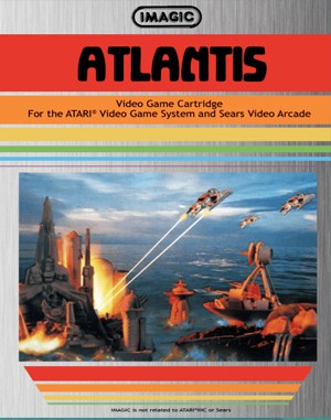 Atlantis cover art for Atari 2600