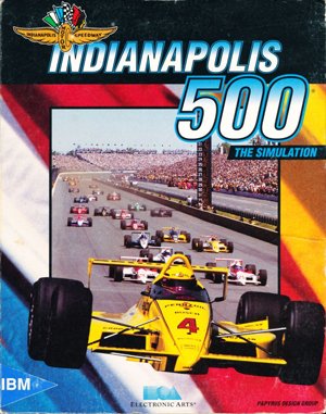 Indianapolis 500: The Simulation cover art for DOS