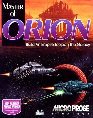 Master of Orion cover art for DOS