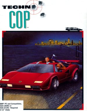Techno Cop cover art for DOS