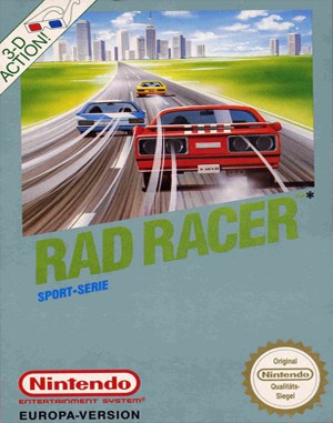 Rad Racer cover art for Famicom