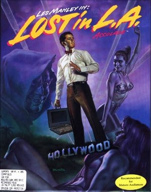 Les Manley in: Lost in L.A. cover art for DOS