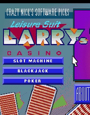 Leisure Suit Larry’s Casino cover art for DOS