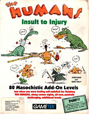 The Humans: Insult to Injury cover art for DOS
