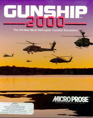 Gunship 2000 cover art for DOS